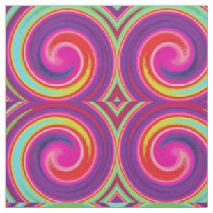 Modern Swirl Abstract Art #18 Fabric