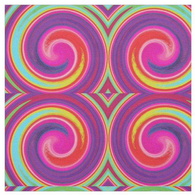 Modern Swirl Abstract Art #18 Fabric (Swatch)