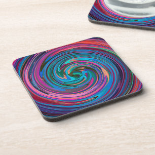 Modern Swirl Abstract Art #19 Coaster