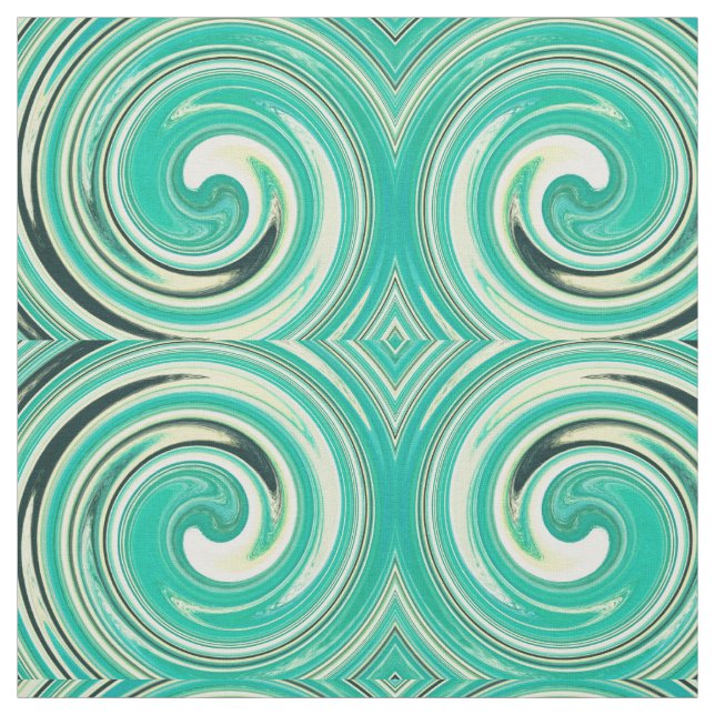 Modern Swirl Abstract Art #19 Fabric (Swatch)