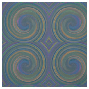 Modern Swirl Abstract Art #22 Fabric