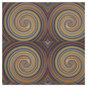 Modern Swirl Abstract Art #23 Fabric