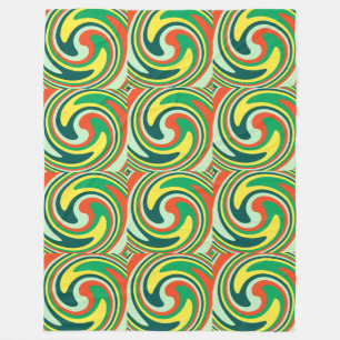 Modern Swirl Abstract Art #2 Fleece Blanket