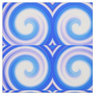 Modern Swirl Abstract Art #33 Fabric
