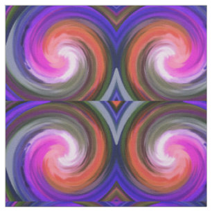 Modern Swirl Abstract Art #34 Fabric