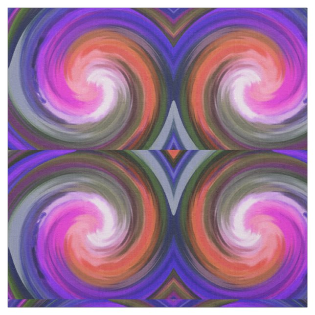 Modern Swirl Abstract Art #34 Fabric (Swatch)