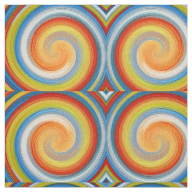 Modern Swirl Abstract Art #35 Fabric (Swatch)