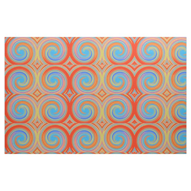 Modern Swirl Abstract Art #42 Fabric (Fat Quarter)