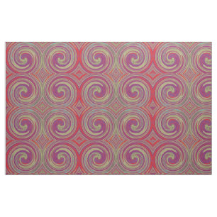 Modern Swirl Abstract Art #43 Fabric