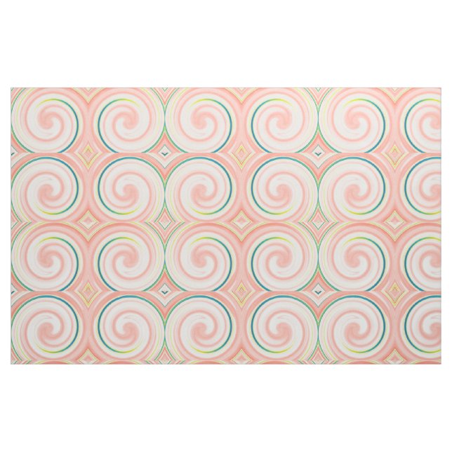 Modern Swirl Abstract Art #45 Fabric (Fat Quarter)