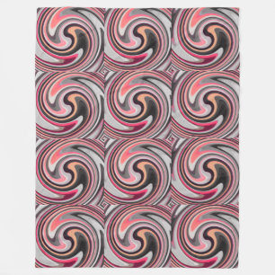 Modern Swirl Abstract Art #4 Fleece Blanket