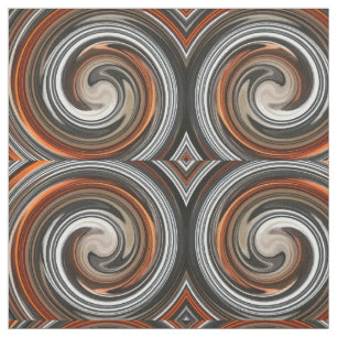 Modern Swirl Abstract Art #5 Fabric