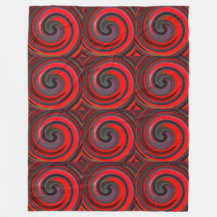 Modern Swirl Abstract Art #5 Fleece Blanket