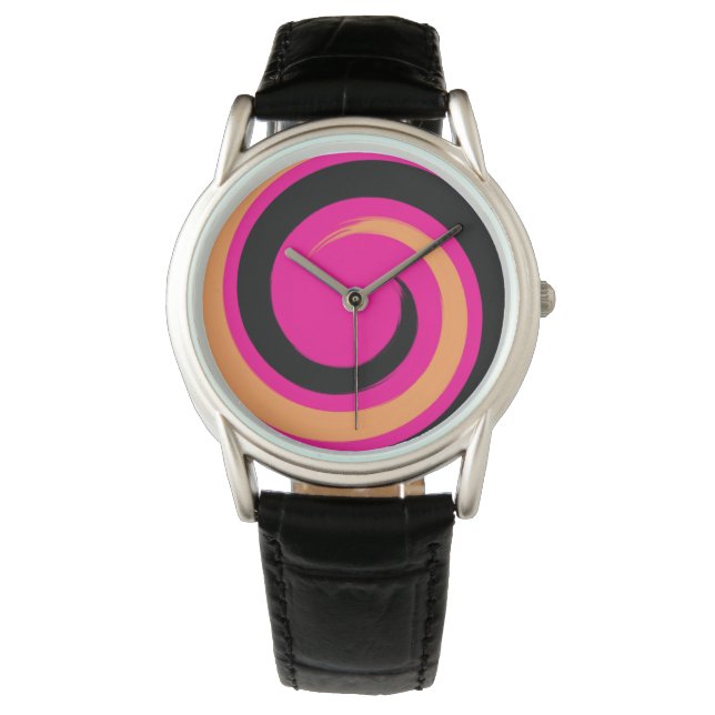 Modern Swirl Abstract Art #92 Watch (Front)