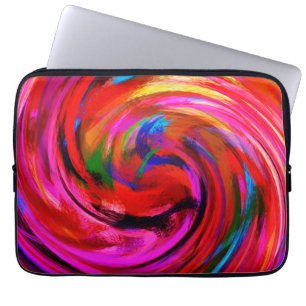 Modern Swirl Abstract Art #9 Laptop Sleeve