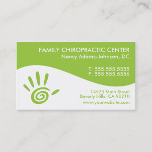 Modern Swirl Chiropractic Business Cards