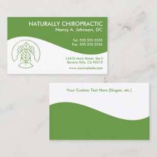 Modern Swirl Chiropractic Business Cards