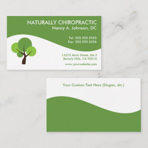 Modern Swirl Chiropractic Business Cards