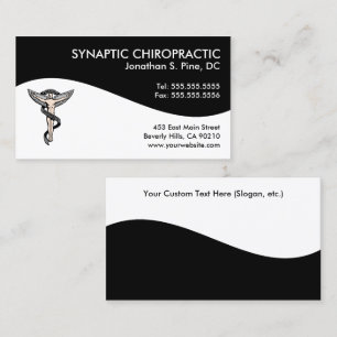 Modern Swirl Chiropractic Business Cards