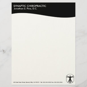 Modern Swirl Chiropractic Letterhead