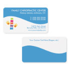 Modern Swirl Colourful Chiropractic Business Cards