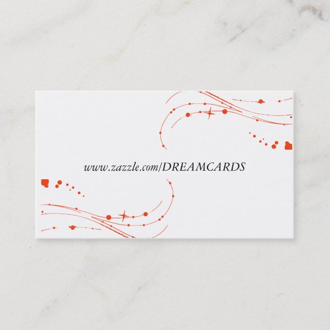 Modern Swirl Design Business Cards (Front)