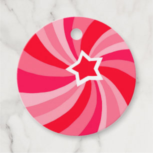 Modern Swirl HAPPY HOLIDAYS CUSTOM TO FROM Gift Favour Tags