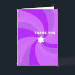 Modern Swirl Star of David Custom Bar Bat Mitzvah Thank You Card<br><div class="desc">Perfect thank you card to send after a bat mitzvah, bar mitzvah or other Jewish celebration! Hand made art for you. FULLY CUSTOMIZABLE! Click on “Personalise” above to edit the text. Click "edit using design tool" to adjust the fonts, colours and placements and to add an inside design if you...</div>