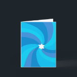 Modern Swirl Star of David Custom Bar Bat Mitzvah Thank You Card<br><div class="desc">Perfect thank you card to send after a bat mitzvah, bar mitzvah or other Jewish celebration! Hand made art for you. FULLY CUSTOMIZABLE! Click on “Personalise” above to edit the text. Click "edit using design tool" to adjust the fonts, colours and placements and to delete the inside design if you...</div>