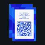 Modern Swirl Star of David QR Code Bar Bat Mitzvah Enclosure Card<br><div class="desc">Perfect enclosure or RSVP card for a bat mitzvah, bar mitzvah or other Jewish celebration! Hand made art for you. FULLY CUSTOMIZABLE! Click on “Personalise” above to edit the text and add your link to the QR code. Click "edit using design tool" to adjust the fonts, colours and placements and...</div>