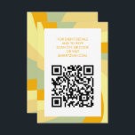 Modern Swirl Star of David QR Code Bar Bat Mitzvah Enclosure Card<br><div class="desc">Perfect enclosure or RSVP card for a bat mitzvah, bar mitzvah or other Jewish celebration! Hand made art for you. FULLY CUSTOMIZABLE! Click on “Personalise” above to edit the text and add your link to the QR code. Click "edit using design tool" to adjust the fonts, colours and placements and...</div>