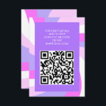 Modern Swirl Star of David QR Code Bar Bat Mitzvah Enclosure Card<br><div class="desc">Perfect enclosure or RSVP card for a bat mitzvah, bar mitzvah or other Jewish celebration! Hand made art for you. FULLY CUSTOMIZABLE! Click on “Personalise” above to edit the text and add your link to the QR code. Click "edit using design tool" to adjust the fonts, colours and placements and...</div>