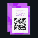 Modern Swirl Star of David QR Code Bar Bat Mitzvah Enclosure Card<br><div class="desc">Perfect enclosure or RSVP card for a bat mitzvah, bar mitzvah or other Jewish celebration! Hand made art for you. FULLY CUSTOMIZABLE! Click on “Personalise” above to edit the text and add your link to the QR code. Click "edit using design tool" to adjust the fonts, colours and placements and...</div>
