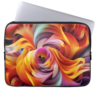  Modern  Swirling Shapes  Laptop Sleeve