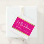 MODERN TAG ultra trendy modern pink gold<br><div class="desc">by kat massard >>> https://linktr.ee/simplysweetpaperie <<<
A simple,  personalised tag just perfect for favour tags for your special event.</div>
