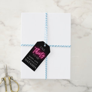 Modern Talk 30 To Me 30th Birthday Party Custom Gift Tags