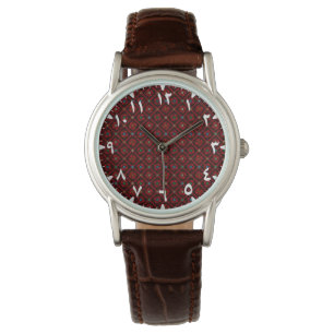 Modern Tatreez Arabesque Red Watch