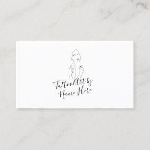 Modern Tattoo script typography Logo Business Card