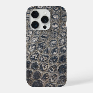  Modern Taupe Croc Leather Texture iPhone 15 Pro Case