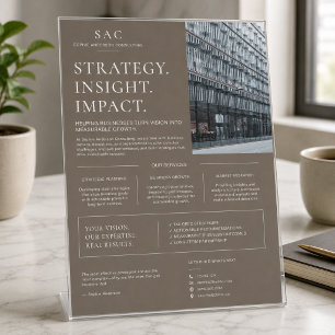 Modern Taupe Professional Consultant Flyer