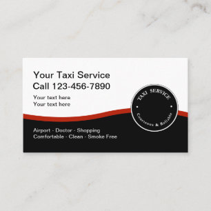 Modern Tax Car Service Business Card