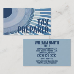 Modern Tax Preparer Business Card