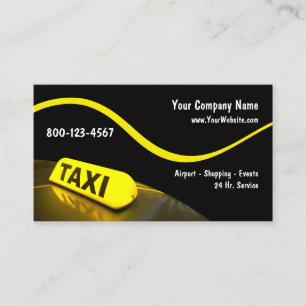 Modern Taxi Business Cards