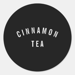 Modern Tea Coffee Minimal Monochrome Label