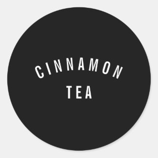 Modern Tea Coffee Minimal Monochrome Label