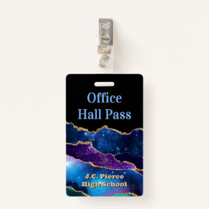 Modern Teachers School Hall Pass Badge ID Badge