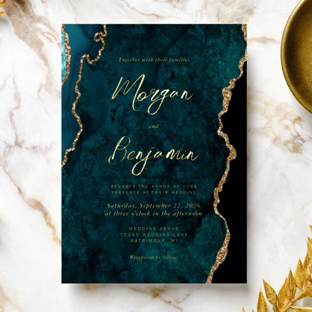 Modern Teal Blue Script Wedding (Creator Uploaded)