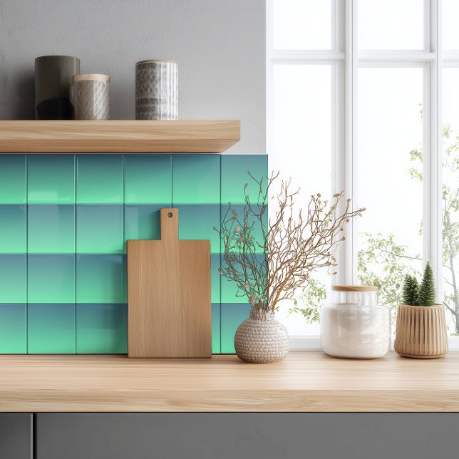 Modern Teal Mint Green Ombre Tile (Creator Uploaded)