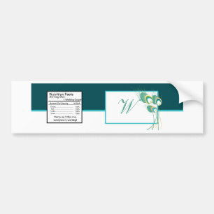 Modern Teal Peacock Wedding Water Bottle Label