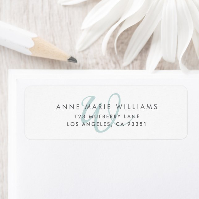 Modern Teal Script Monogram (Insitu)